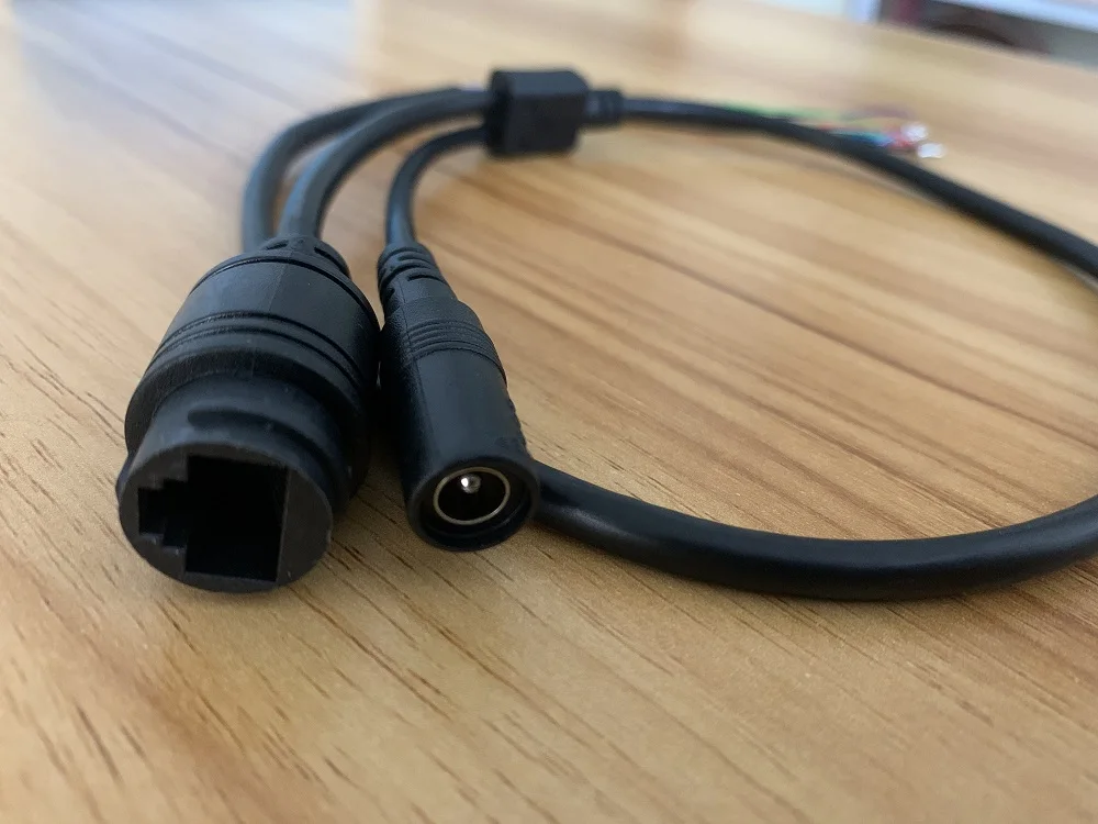LAN cable for CCTV IP camera board module extra wires for POE Mid-Span type 4/5(+) 7/8(-) power supply