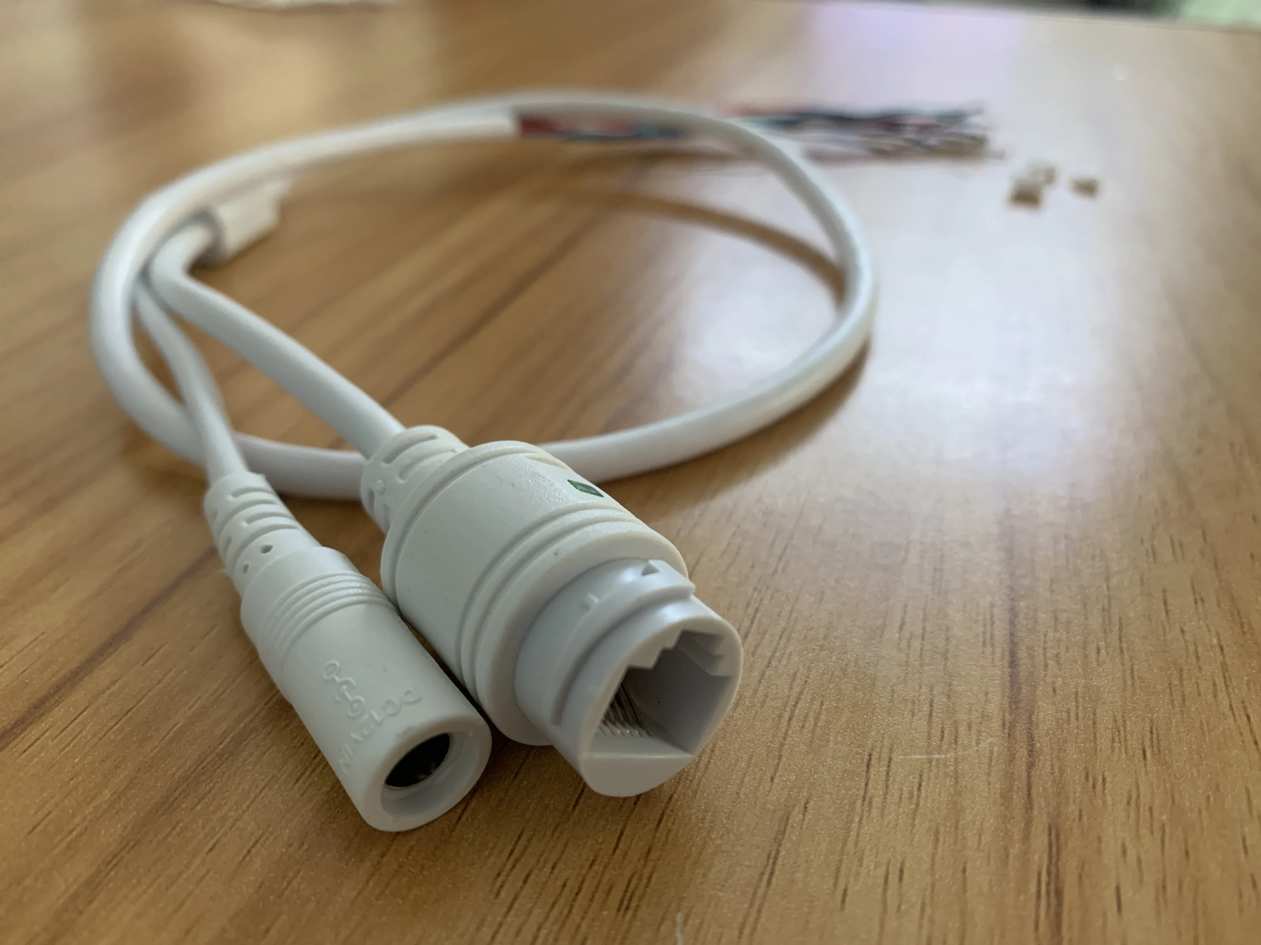 LAN cable for CCTV IP camera board module extra wires for POE Mid-Span type 4/5(+) 7/8(-) power supply