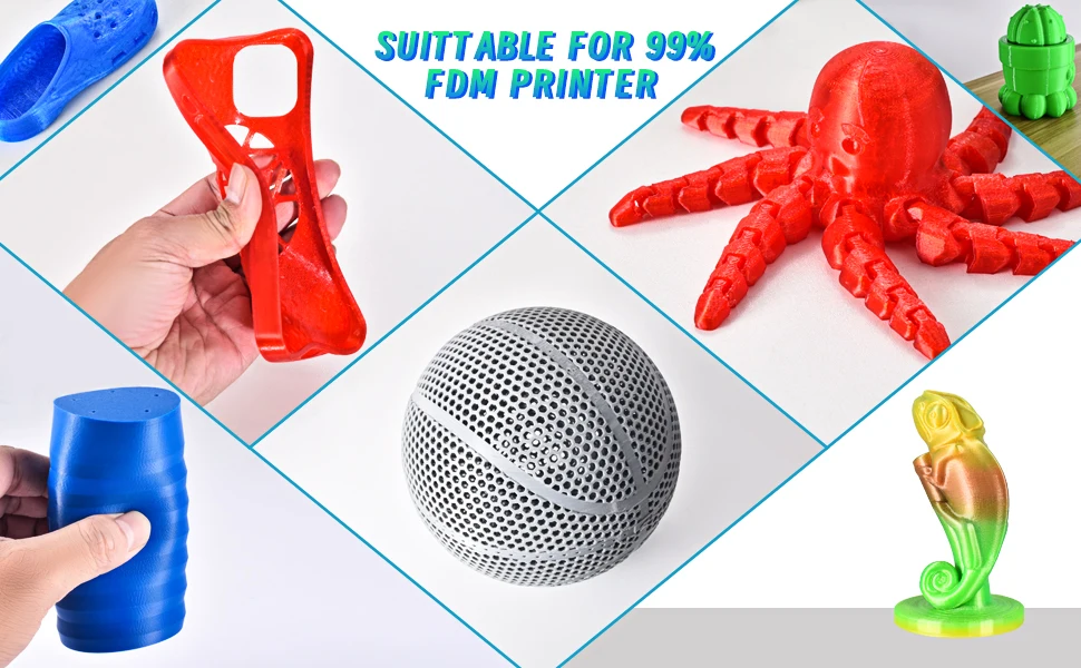 Eryone 0.5/1/3KG TPU Premium Filament 3D Print,Multicolor Available,500g tpu filament,Big Sale,500G/Spool