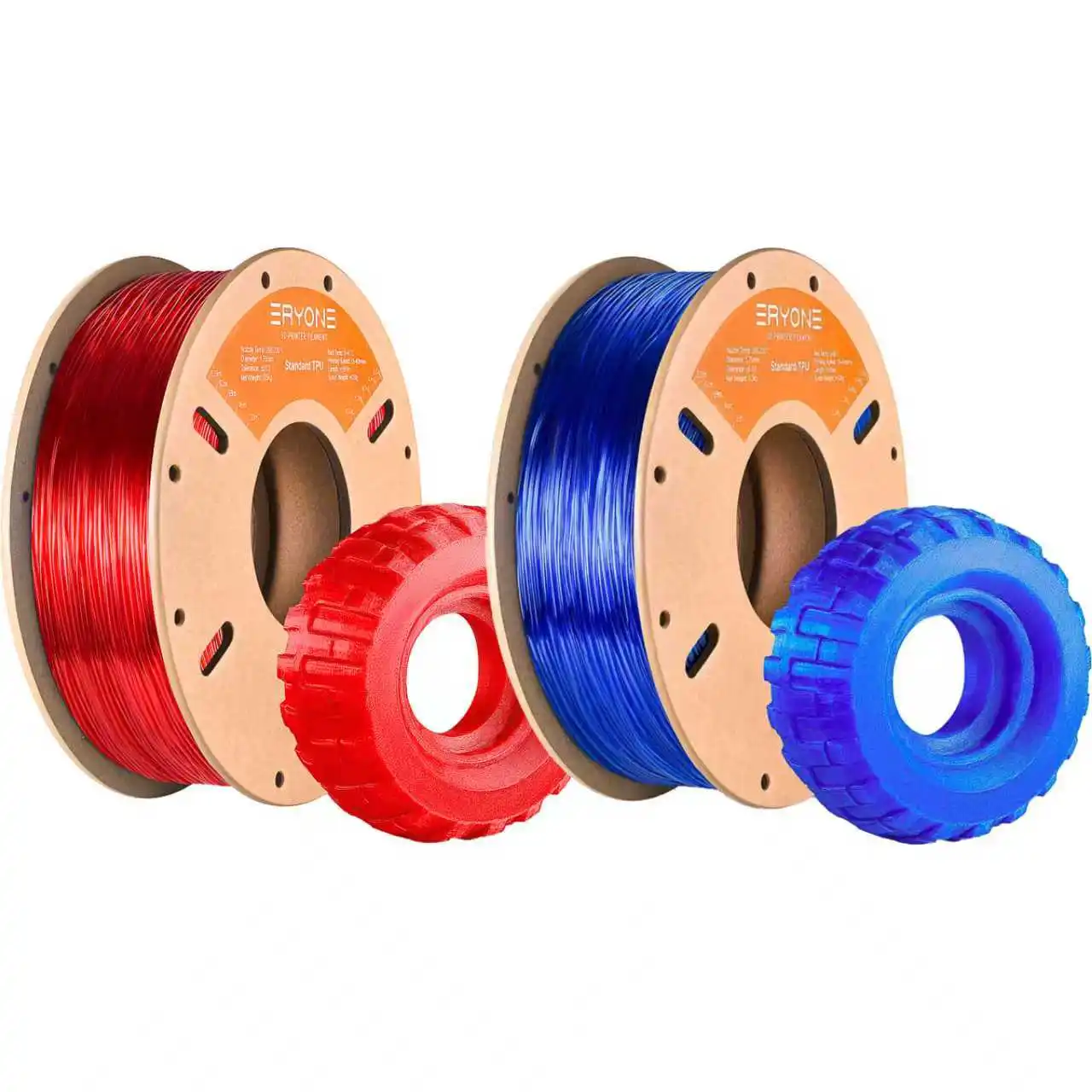 Eryone 0.5/1/3KG TPU Premium Filament 3D Print,Multicolor Available,500g tpu filament,Big Sale,500G/Spool