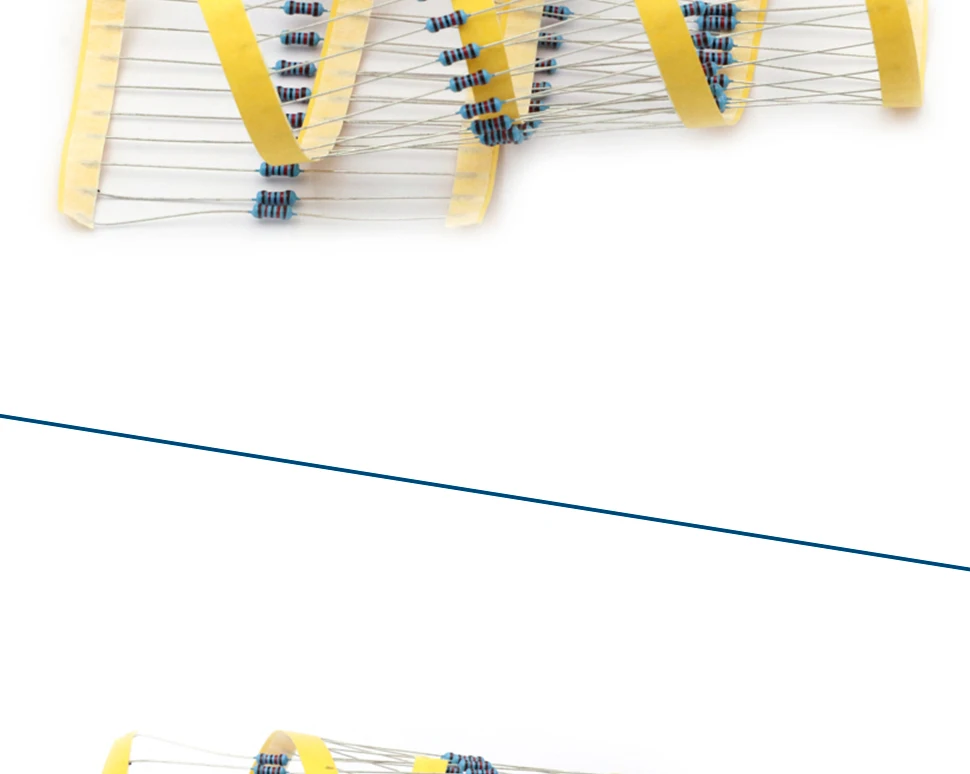 100pcs 1/4W Resistance 0.1R~2.2M 1% Metal Film Resistor Series 0.25W 1R 10R 47R 100R 220R 470R 1K 2.2K 10K 22K 100K 220K 1M ohm