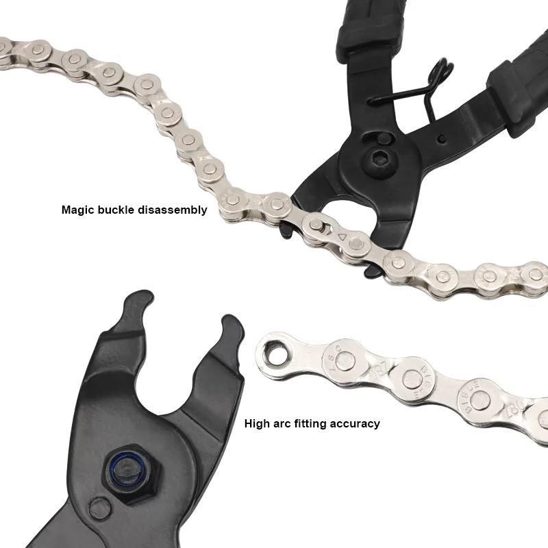Bicycle Link Chain Buckle Pliers Road Bike Link Remover Clamp Quick Release Link Removal Repair Tool MTB Magic Button Clamp Tool