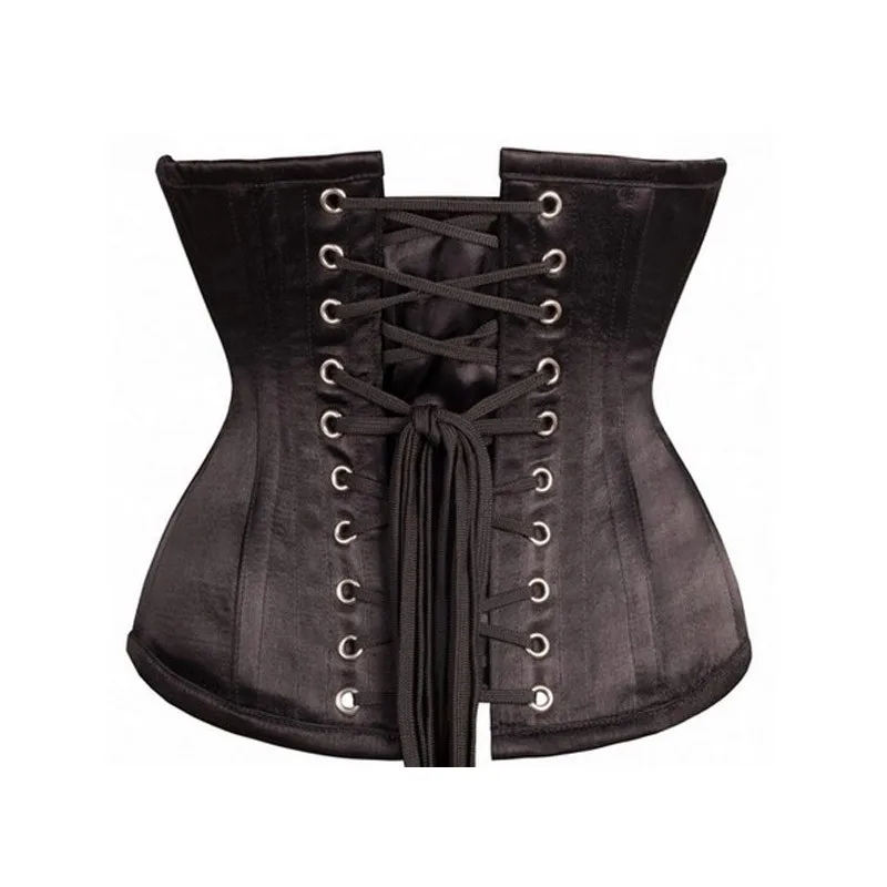New hourglass Steel boned corset sexy Lace up underbust Bustier Waistband Body Shapers Slimming Waist Trainer 8920