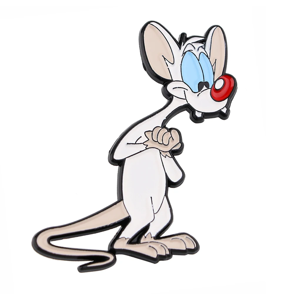 DZ2440 Novelty Cute Mouse Funny Enamel Pins for Clothes Badges on Backpack Lapel Pin Decoration Anime Jewelry Accessories Gifts