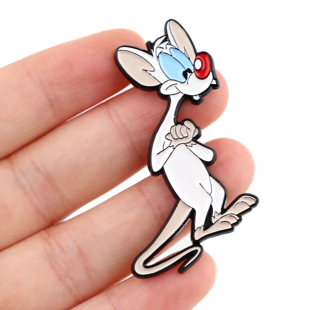 DZ2440 Novelty Cute Mouse Funny Enamel Pins for Clothes Badges on Backpack Lapel Pin Decoration Anime Jewelry Accessories Gifts