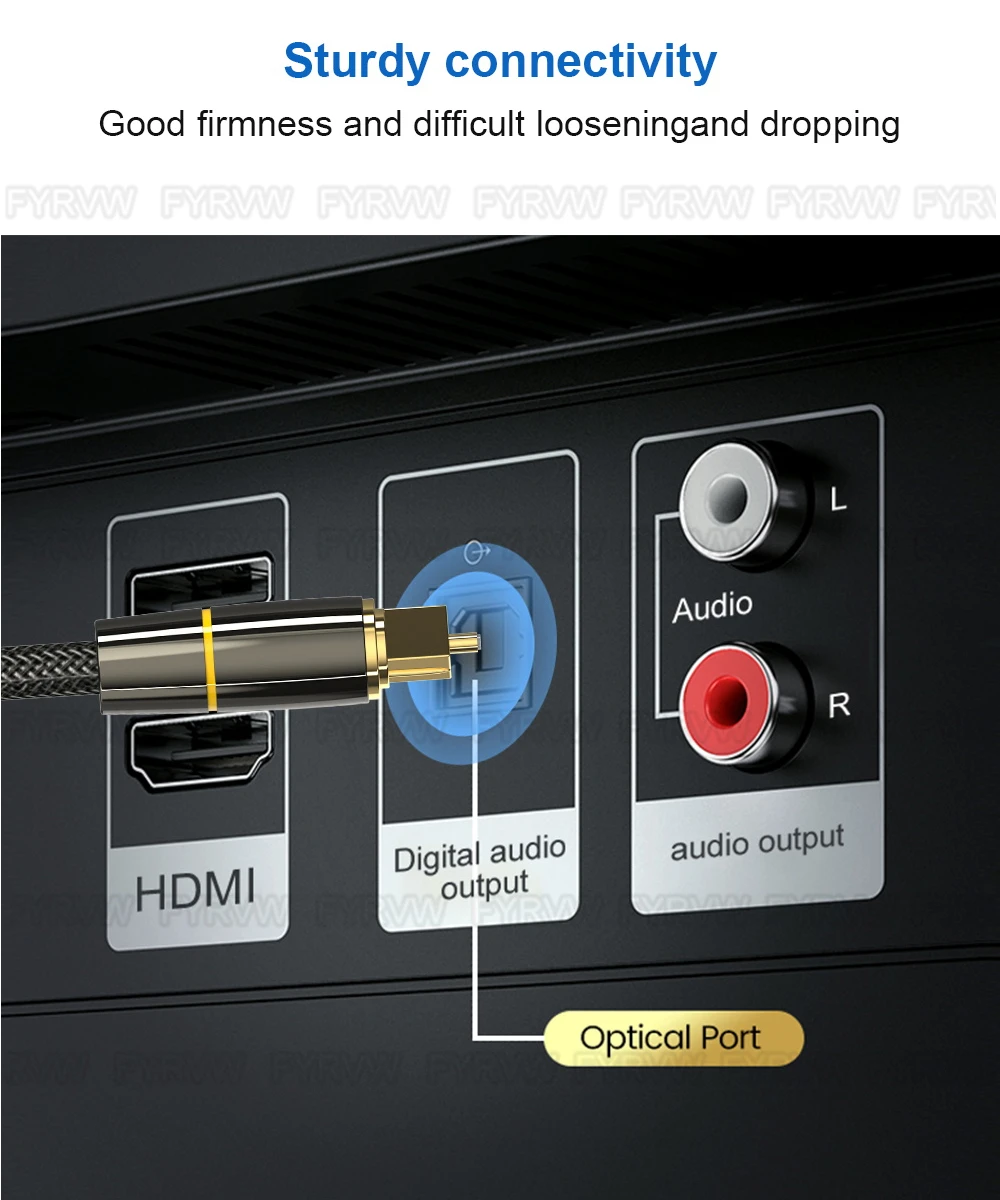 Optical Cable SPDIF Digital Audio Optical Fiber Cord for SONY Home Theater Cable Spearker Sound Bar TV Xbox Player Toslink Cable