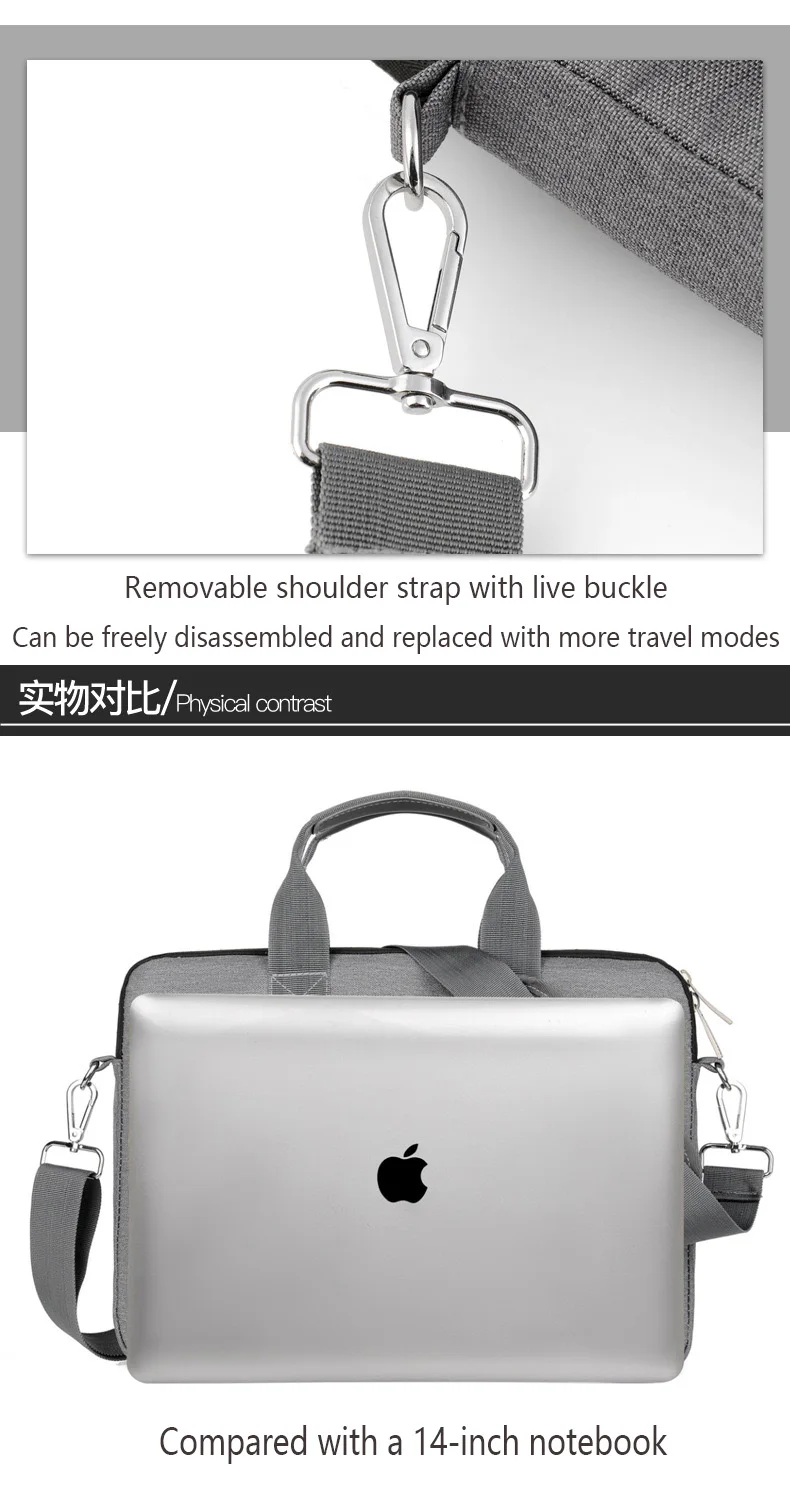 Airbag Laptop Bag For macbook Case 13 14 15.6 17.3 inch Laptop Case For macbook Air ASUS Lenovo Dell Huawei Laptop Sleeve