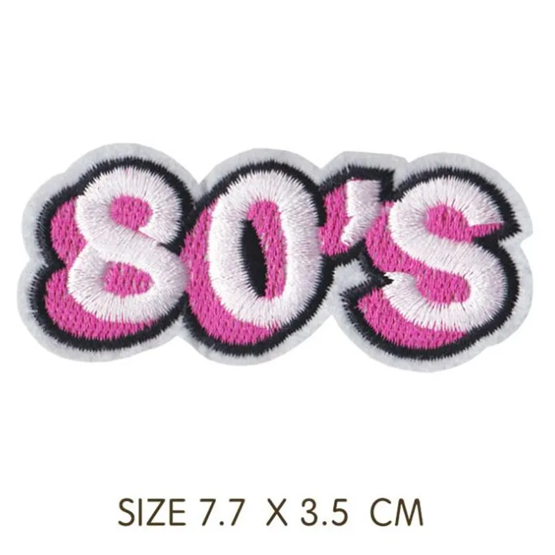Retro Cute TV Tape Game Console Patches Embroidered Iron on Patches for Clothing DIY Motif Stripes Clothes Stickers Badges