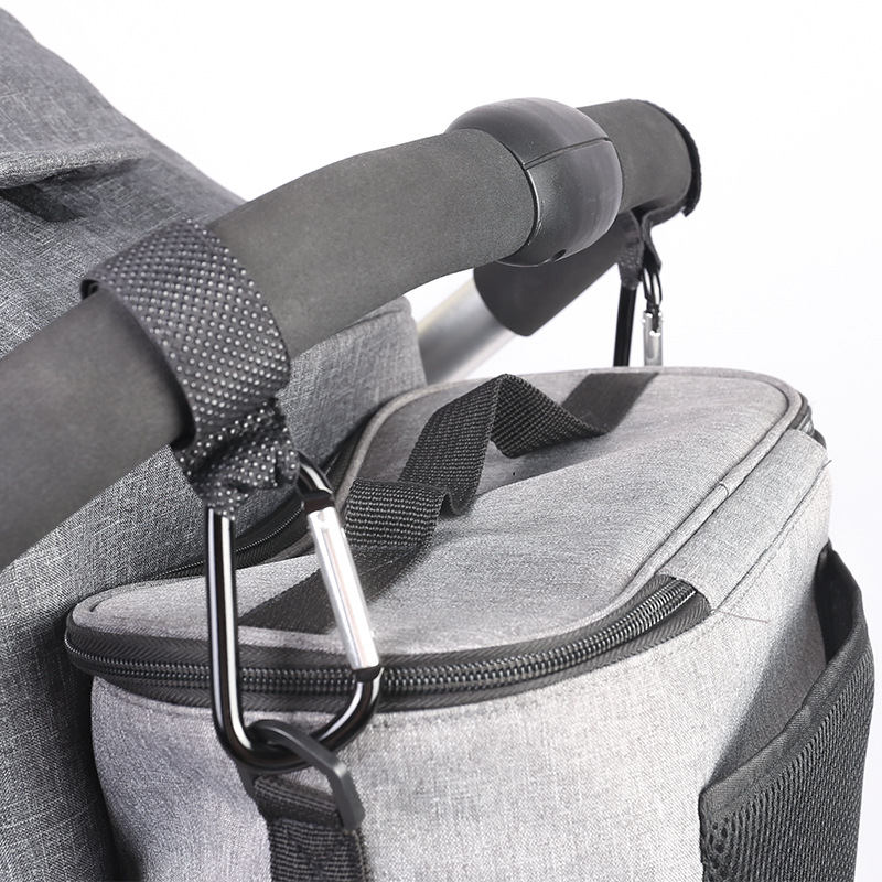 1-10pcs Stroller Hooks Buckles Clip Aluminum Alloy Carabiner Cart Organizer Diaper Bag Shopping Pram Hook Buckle Stroller Hanger