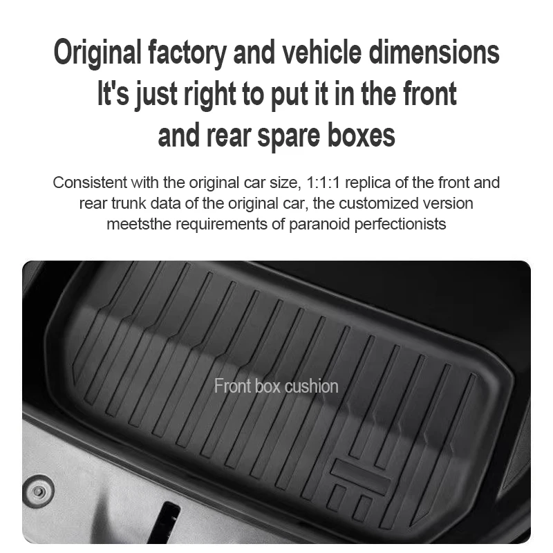 For Tesla New Model Y Juniper Premium/Performance 2025+ TPE Floor Mats Luggage Mat Wear-resistant Foot Pads ModelY Trunk Mats