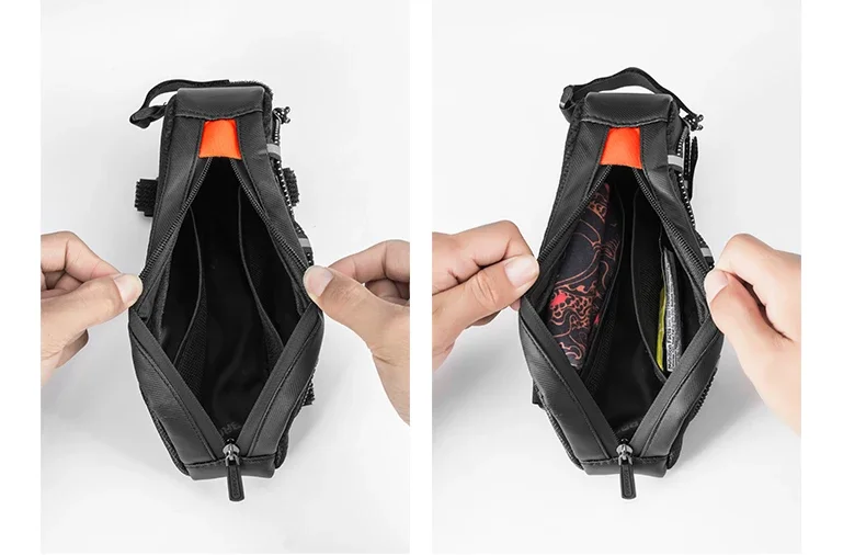 ROCKBROS Bike Bag Waterproof Reflective Front Top Frame Tube Bag Ultralight Bicycle Bag Cycling Bag Touring Riding Gear