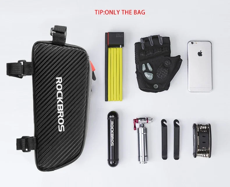 ROCKBROS Bike Bag Waterproof Reflective Front Top Frame Tube Bag Ultralight Bicycle Bag Cycling Bag Touring Riding Gear