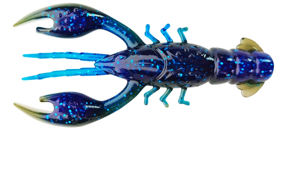 Hanlin Floating 65mm 4g Crawfish Larvae Soft Silicone Bait Jigs Wobbler Worms Fishing Lures Artificial Swimbait Bass Pike Tackle