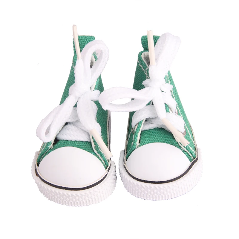 5cm Canvas Shoes For EXO Nancy Doll Hand Made 12 Colors Dot Mini Canvas Shoes Sneakers For DIY Cotton Russia Doll Girl Best Gift