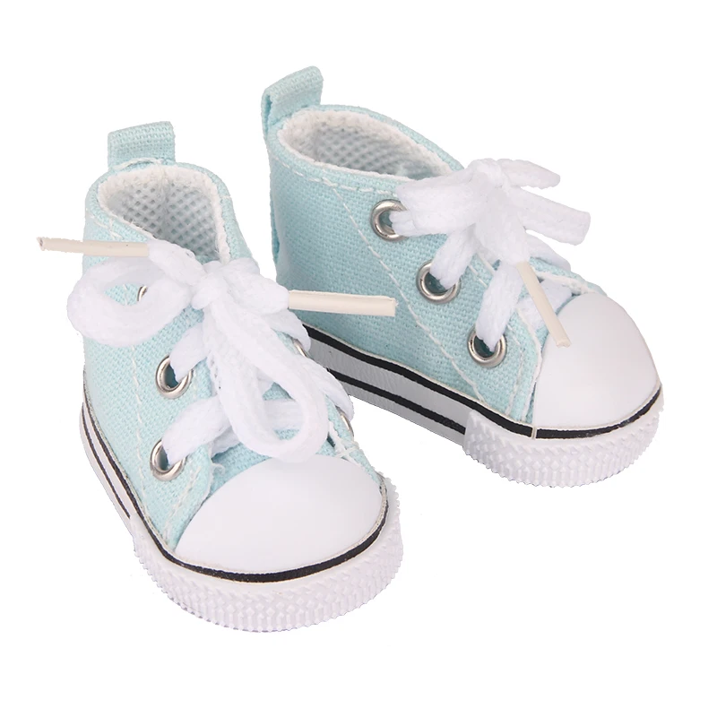 5cm Canvas Shoes For EXO Nancy Doll Hand Made 12 Colors Dot Mini Canvas Shoes Sneakers For DIY Cotton Russia Doll Girl Best Gift