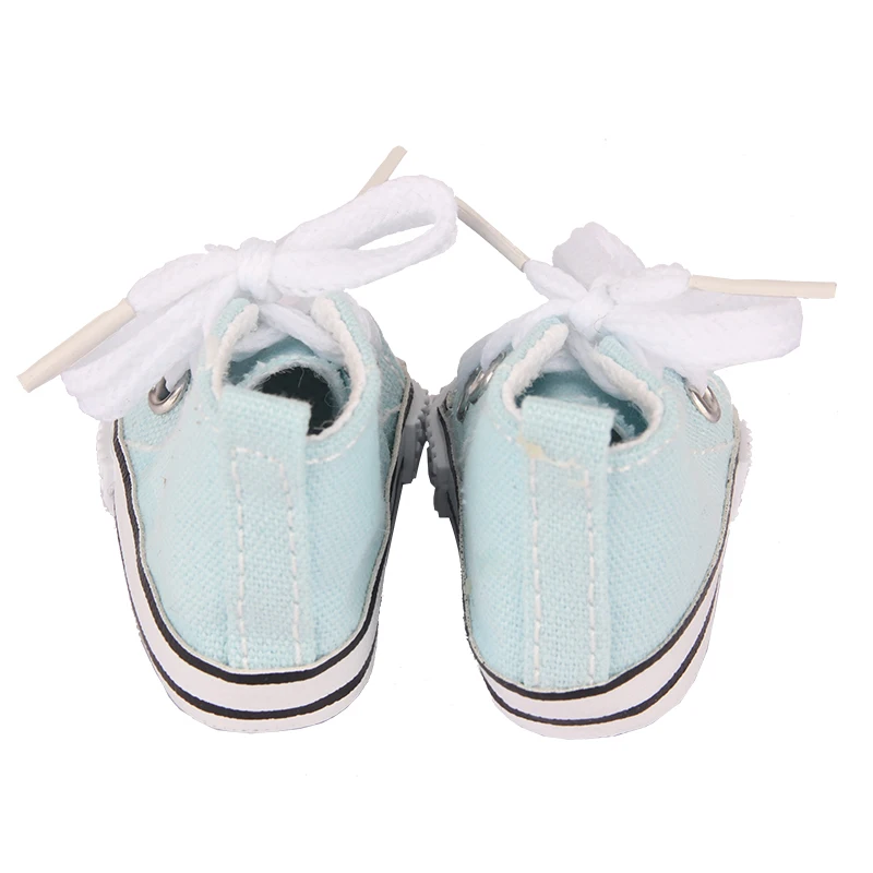 5cm Canvas Shoes For EXO Nancy Doll Hand Made 12 Colors Dot Mini Canvas Shoes Sneakers For DIY Cotton Russia Doll Girl Best Gift