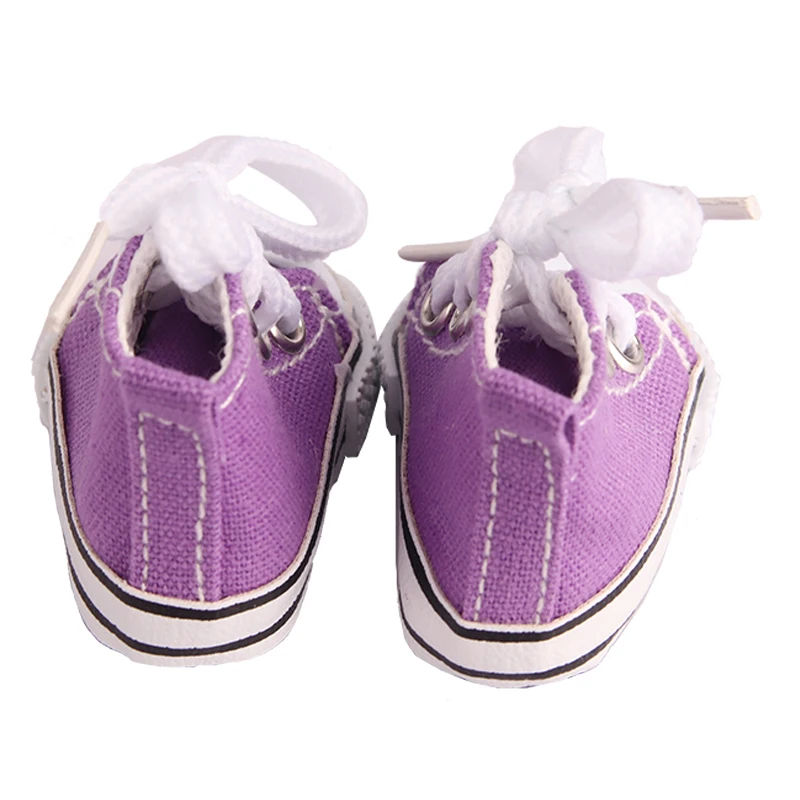 5cm Canvas Shoes For EXO Nancy Doll Hand Made 12 Colors Dot Mini Canvas Shoes Sneakers For DIY Cotton Russia Doll Girl Best Gift