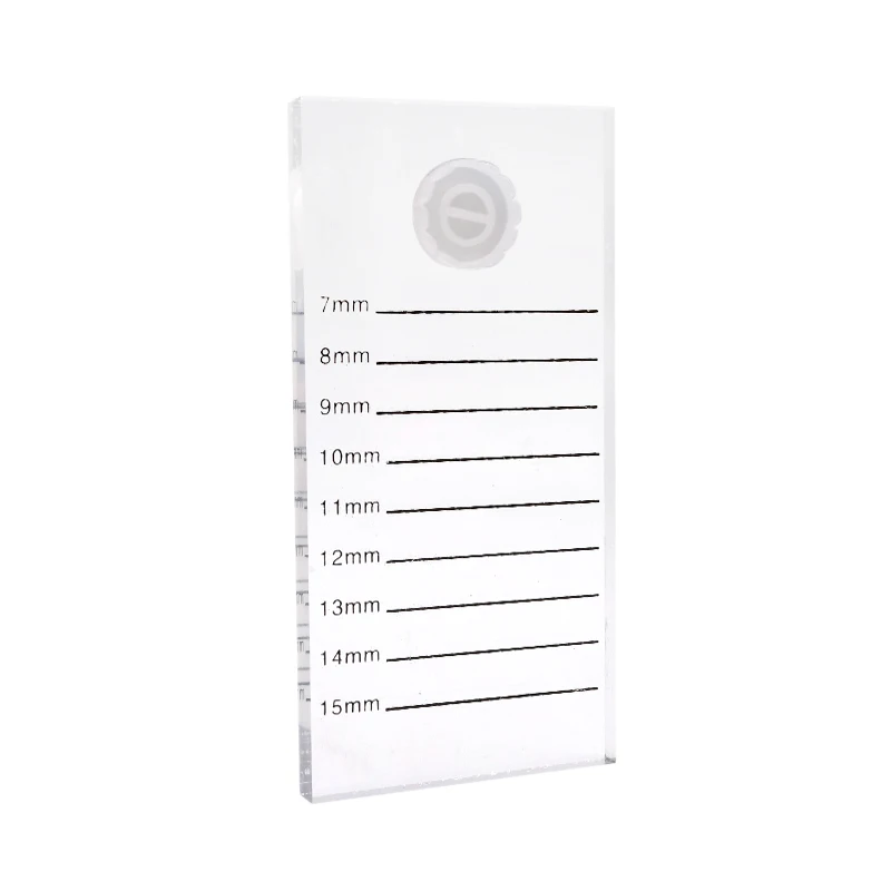1pcs Acrylic Double-sided Scale Eyelash Board Grafting Eyelash Scale Plate Showcase Eyelashes Tool Containing One Blossom Cup