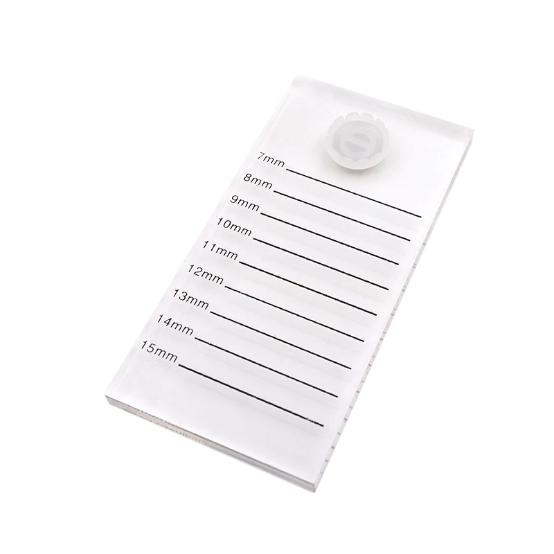1pcs Acrylic Double-sided Scale Eyelash Board Grafting Eyelash Scale Plate Showcase Eyelashes Tool Containing One Blossom Cup