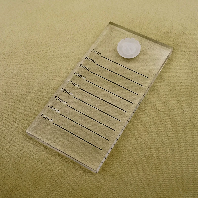 1pcs Acrylic Double-sided Scale Eyelash Board Grafting Eyelash Scale Plate Showcase Eyelashes Tool Containing One Blossom Cup
