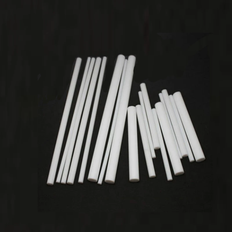 1-5pcs 6-50mm Diameter PTFE Bar White Poly Tetra Fluoro Ethylene Bar Environment-Friendly Non-Toxic DIY PTFE Plastic Rod