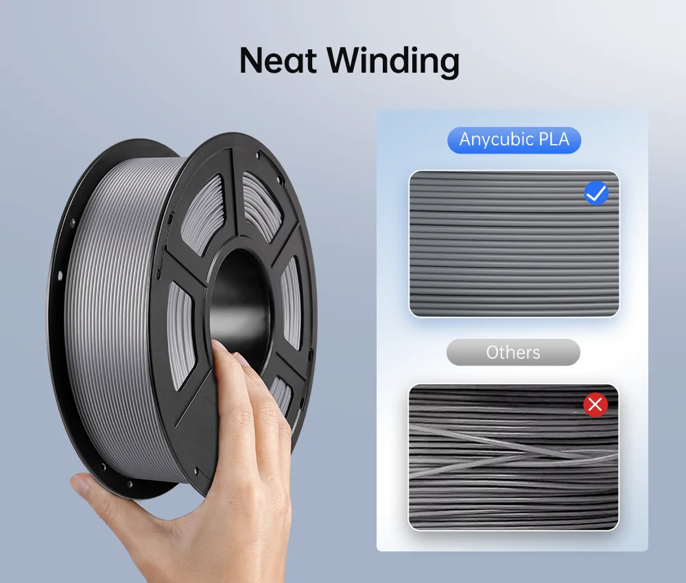 Anycubic PLA Filament 1.75mm 1kg/Roll for FDM 3D Printer Printing Plastic Consumables Material for Kobra 2 Neo Pro Max Plus