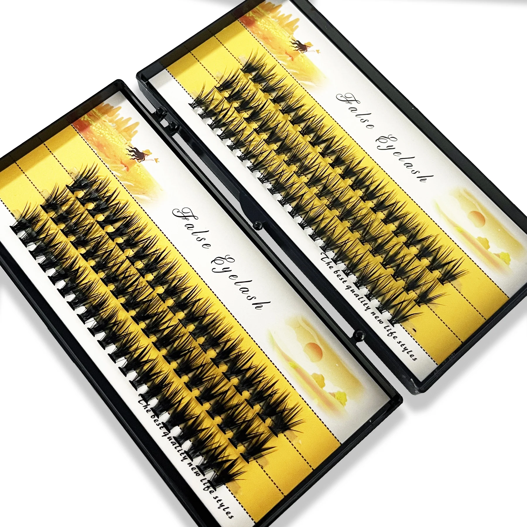 20/30D Natural False Eyelashes 1 Box/60 Cluster Eyelash Extension 3D Russia Individual Eyelashes Bunches Makeup Lashes Wholesale