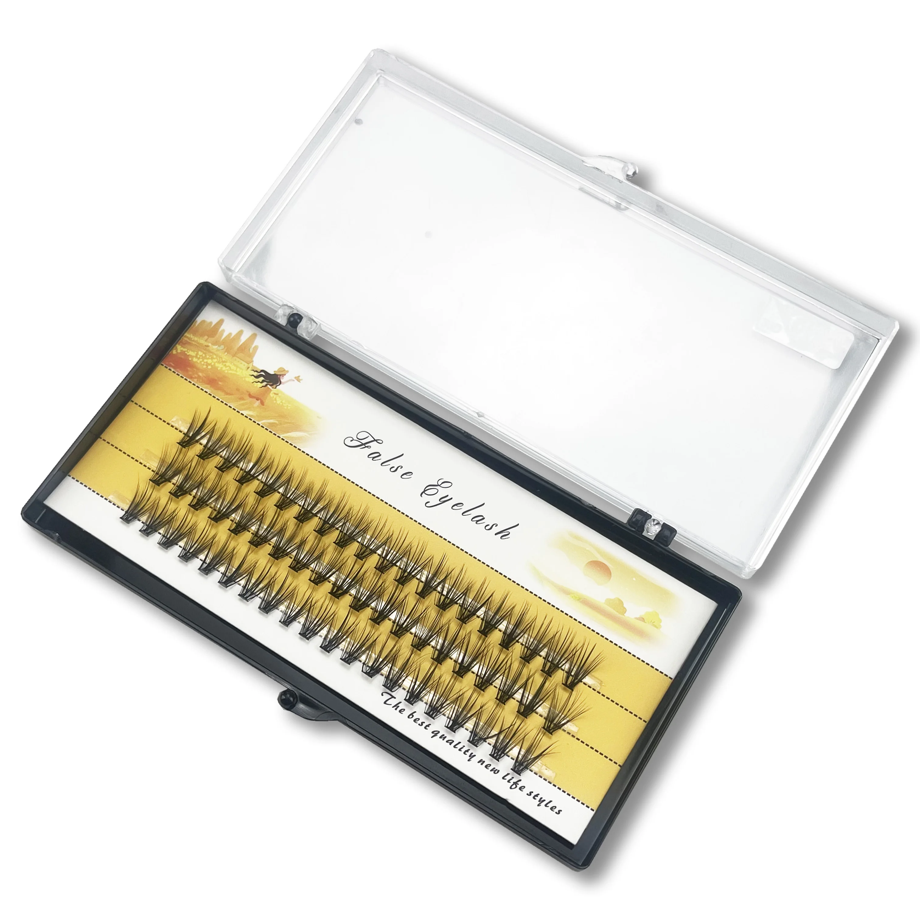 20/30D Natural False Eyelashes 1 Box/60 Cluster Eyelash Extension 3D Russia Individual Eyelashes Bunches Makeup Lashes Wholesale