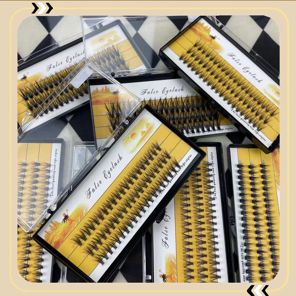 20/30D Natural False Eyelashes 1 Box/60 Cluster Eyelash Extension 3D Russia Individual Eyelashes Bunches Makeup Lashes Wholesale
