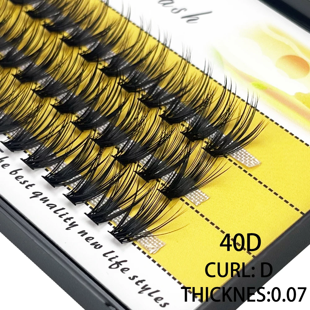 20/30D Natural False Eyelashes 1 Box/60 Cluster Eyelash Extension 3D Russia Individual Eyelashes Bunches Makeup Lashes Wholesale
