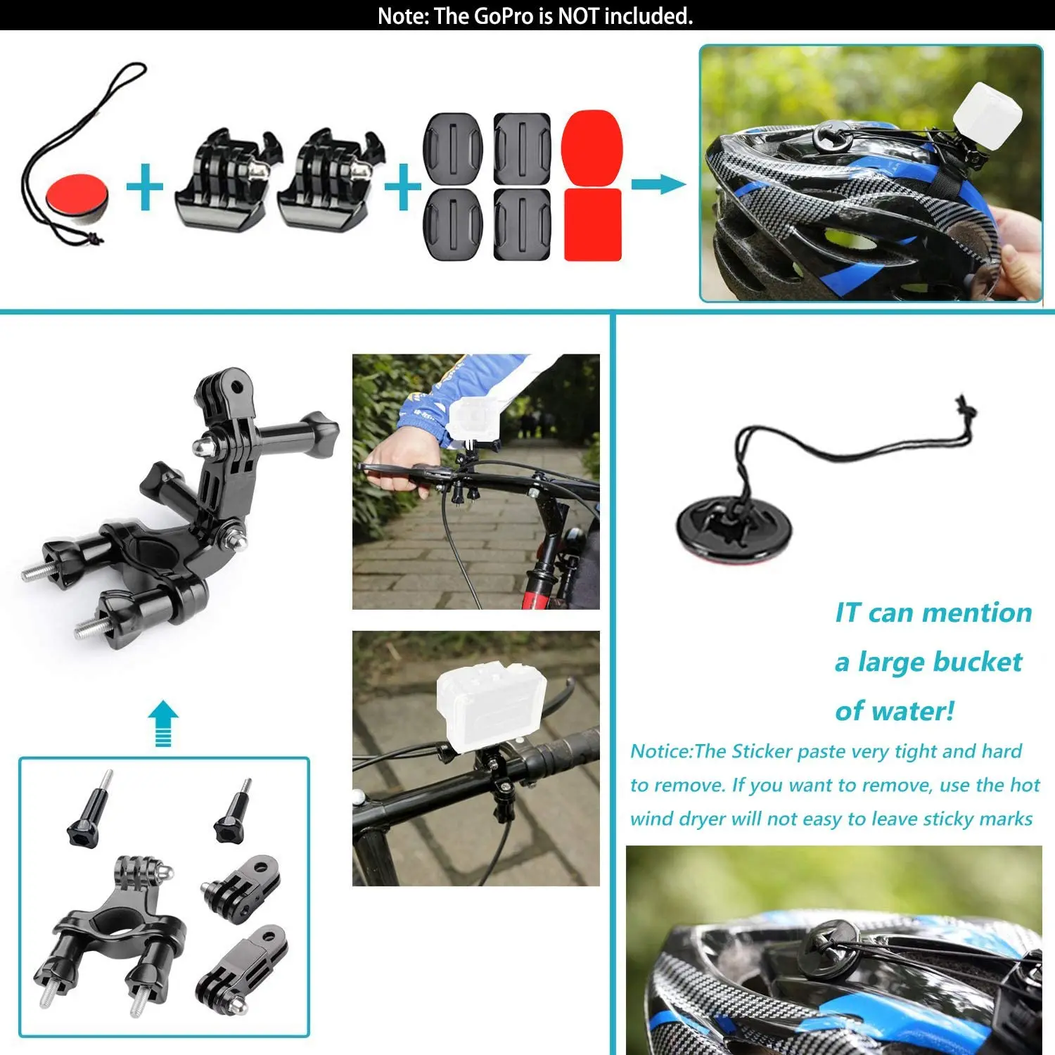 Action Camera Accessories For Gopro Hero 9 8 7 5 4 For Dji Osmo Action Backpack Suction Cup For Glass Mount 4k Case Helmet