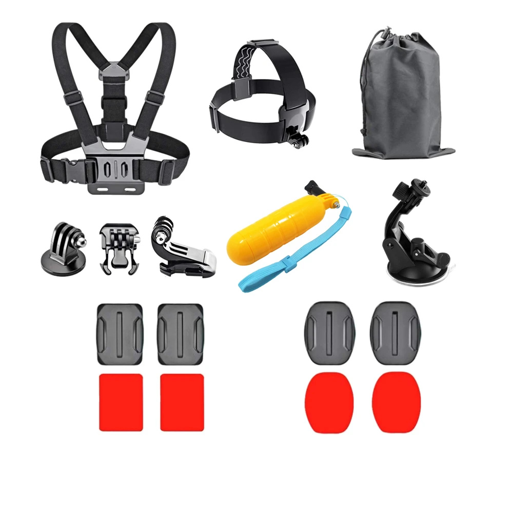 Action Camera Accessories For Gopro Hero 9 8 7 5 4 For Dji Osmo Action Backpack Suction Cup For Glass Mount 4k Case Helmet