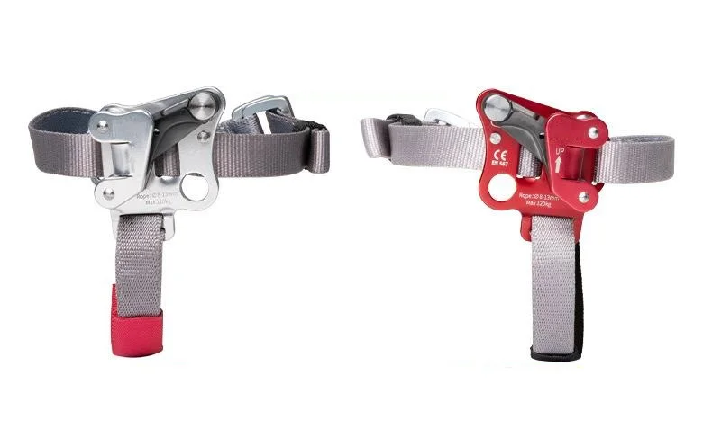 Outdoor Foot Ascender SRT Rock Climbing Riser With Pedal Belt Grasp Rope Gear Anti Fall Off Left Right Foot Ascend