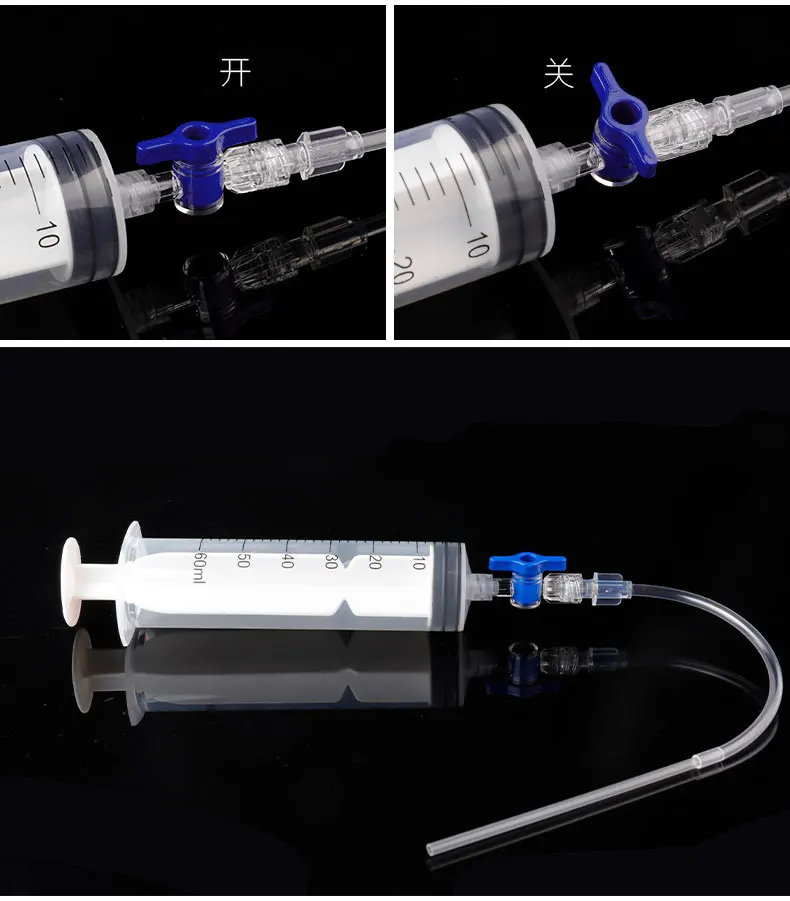 60ml Bicycle Tubeless Tire Sealant Injector MTB Road Bike Fluid Injection Tool Schrader/Presta Valve Tool Optional