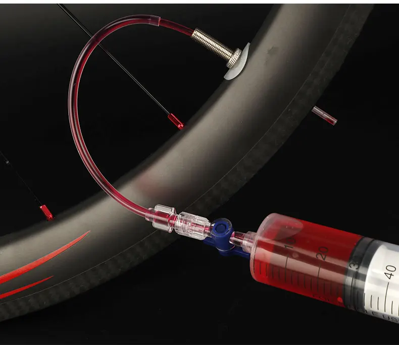 60ml Bicycle Tubeless Tire Sealant Injector MTB Road Bike Fluid Injection Tool Schrader/Presta Valve Tool Optional