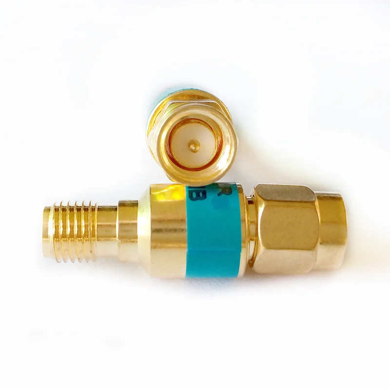 1PCS 2W DC-6GHz SMA Male to SMA Female Coaxial RF Attenuator, 1/2/3/5/6/10/15/30db Attenuator, SMA Fixed Connectors Gold Plated