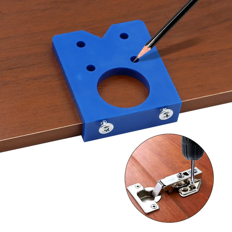 35mm Drill Bits woodworking Door Hole Opener Cabinet Accessories Tool Hinge Hole Drilling Guide Locator Hinge Drilling Jig