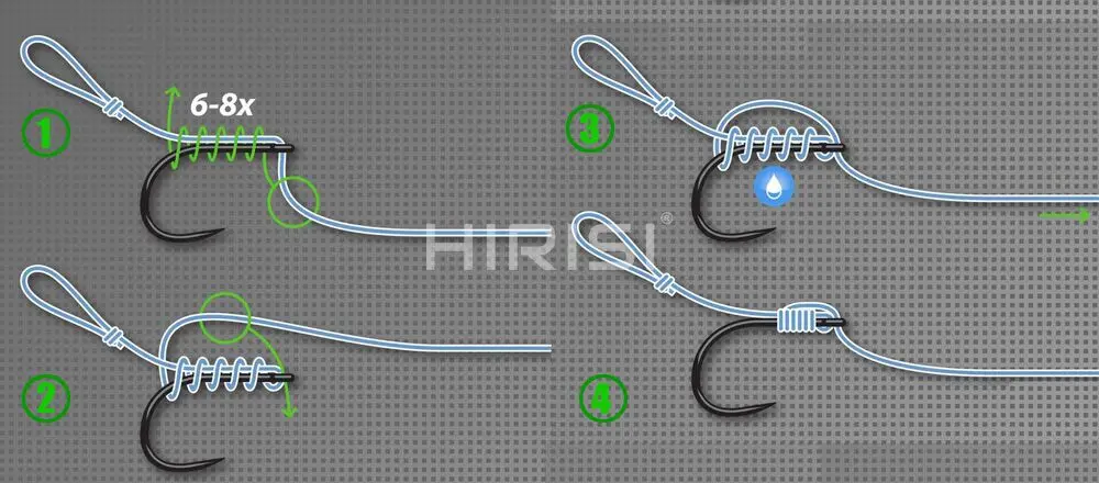 Hirisi 50-100pcs Coating High Carbon Stainless Steel Barbed Hooks Carp Fishing Hooks Pack with Retail Original Box 8011