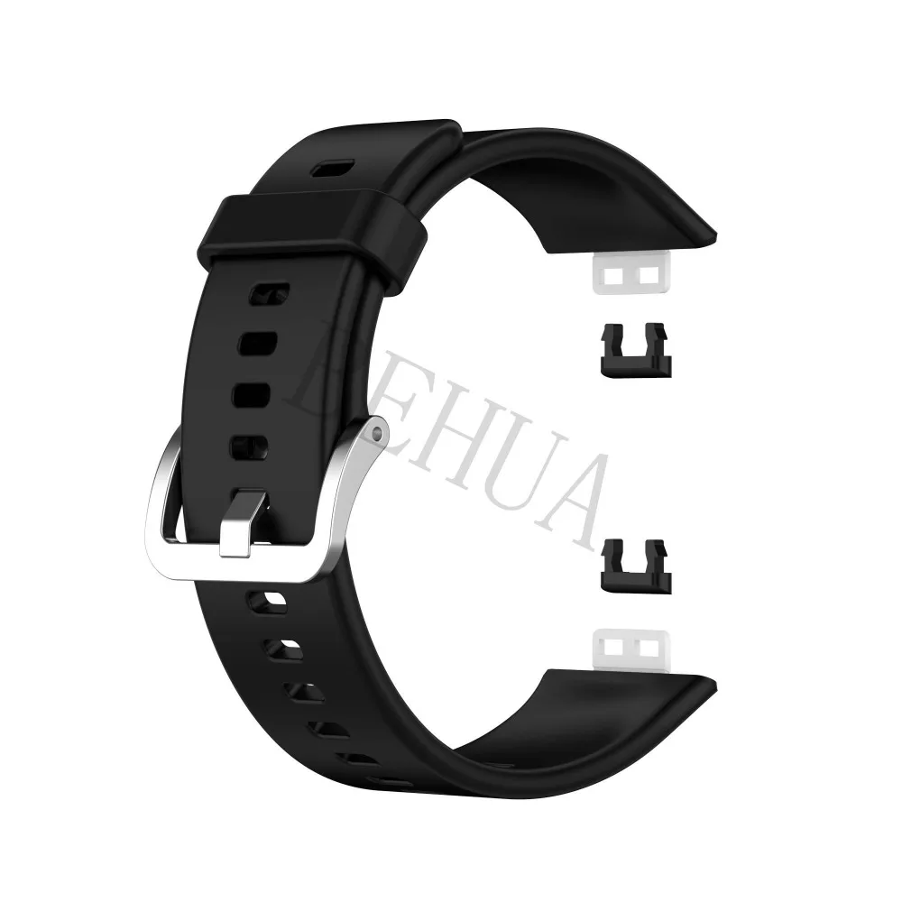 Sport Silicone Watchband For Huawei Watch Fit Strap Original SmarwatchWriststrap Belt Bracelet Printing Accessories with tool
