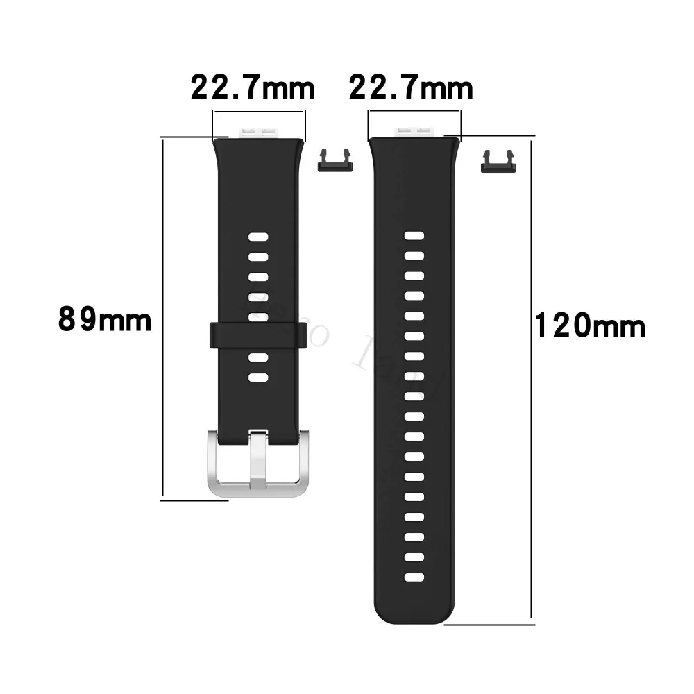 Sport Silicone Watchband For Huawei Watch Fit Strap Original SmarwatchWriststrap Belt Bracelet Printing Accessories with tool