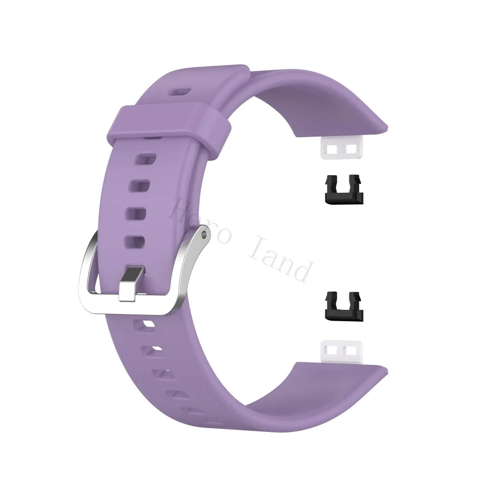 Sport Silicone Watchband For Huawei Watch Fit Strap Original SmarwatchWriststrap Belt Bracelet Printing Accessories with tool