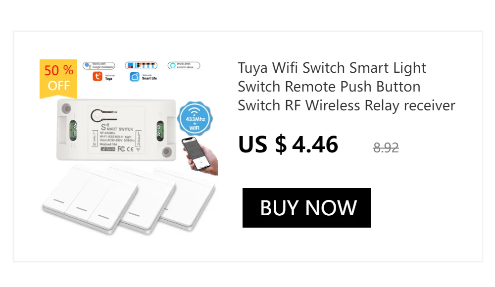 Diese 86 Switch Panel ON/OFF Touch Switch Wireless Light Switch 433Mhz Remote Control ,AC 85V~240V 10A Interruptor for Lighting