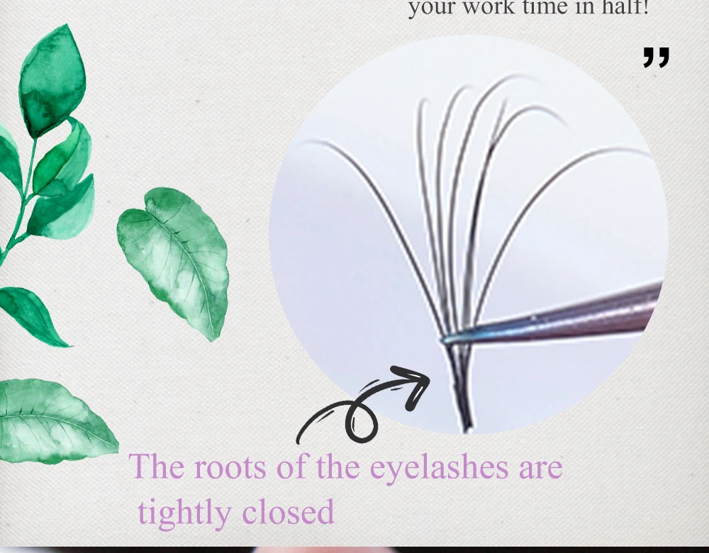 Easy Fanning Lashes 8-25mm Volume Russe Autofan Cilios Soft Professional Eyelash Extension Faux Natural Individual Eyelashes