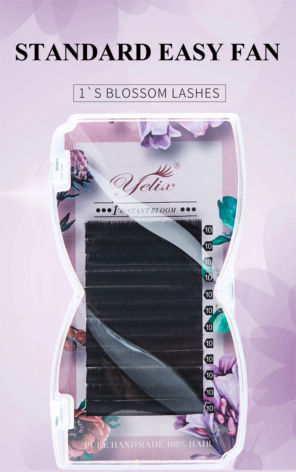 Easy Fanning Lashes 8-25mm Volume Russe Autofan Cilios Soft Professional Eyelash Extension Faux Natural Individual Eyelashes