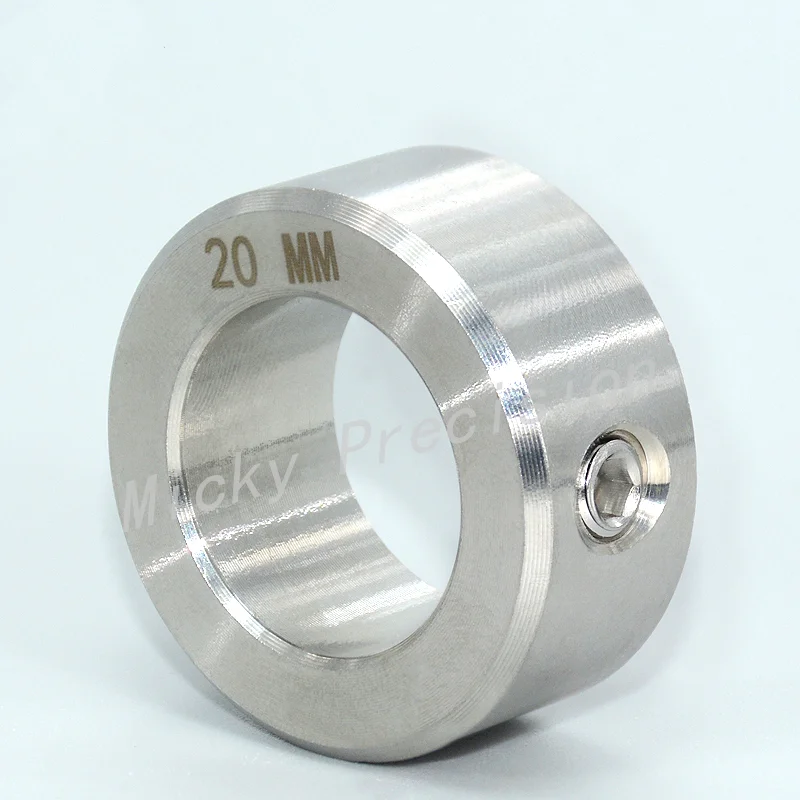 Free Shipping Stainless Steel Retaining Ring Shaft Collar with Screw Locking Ring Sleeve Diameter 3-50mm