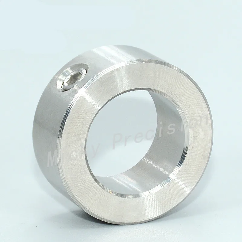 Free Shipping Stainless Steel Retaining Ring Shaft Collar with Screw Locking Ring Sleeve Diameter 3-50mm