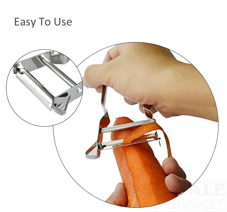 Stainless Steel Peeler Slicer For Fruit Vegetable Spud Potato French Carrot Cutter Kitchen Gadget Tool Speed Peeler Slicer