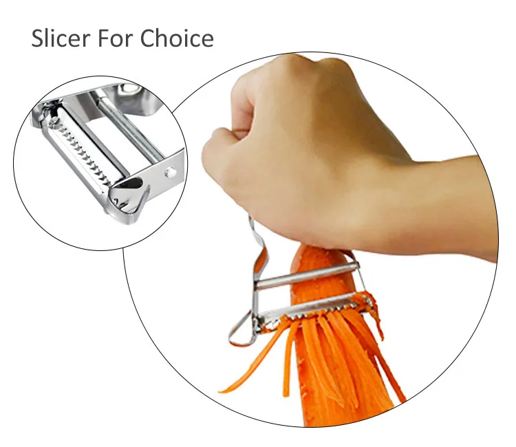 Stainless Steel Peeler Slicer For Fruit Vegetable Spud Potato French Carrot Cutter Kitchen Gadget Tool Speed Peeler Slicer