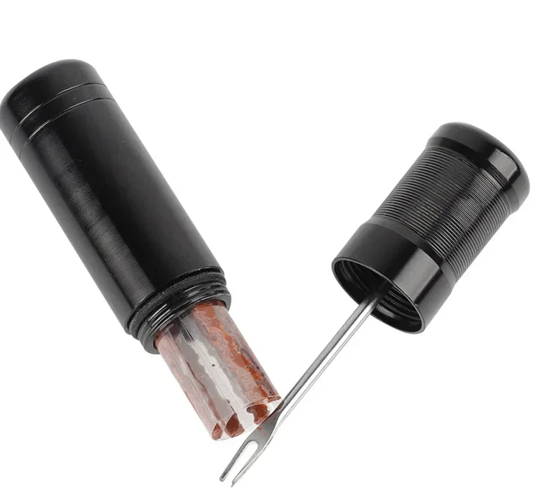 Tubeless Tire Repair Kit for Road & MTB Bikes - Rubber Plug Stopper, Bacon Strips & Insertion Tool for Puncture Fixes