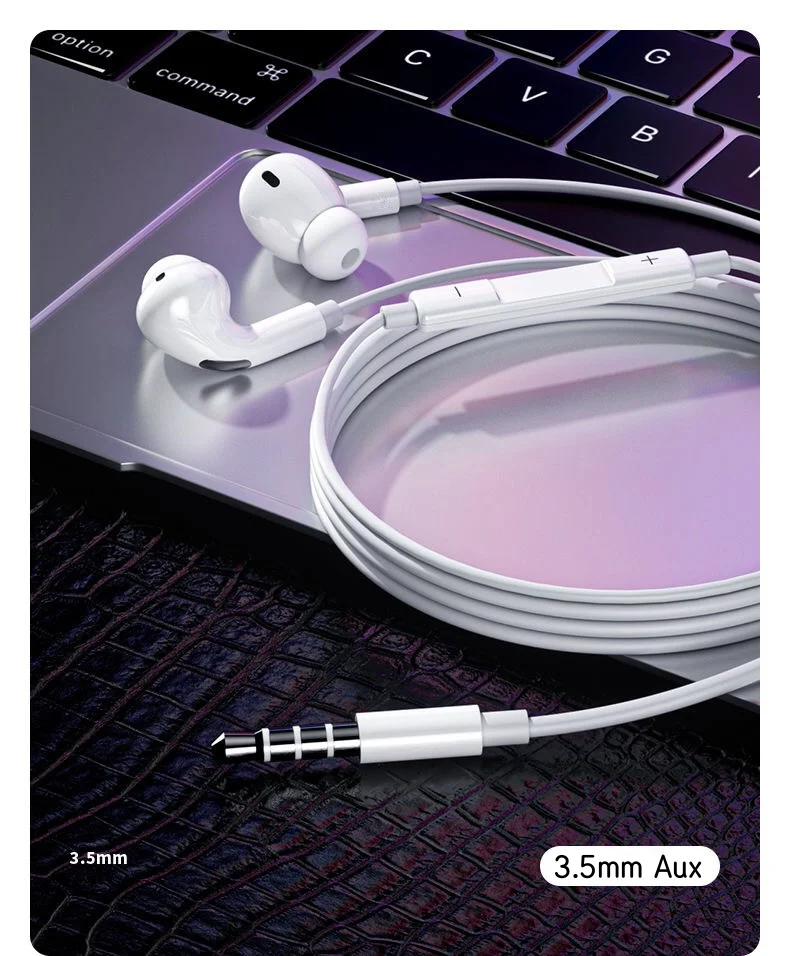 Type C 3.5mm Wired Earphones For in-ear Redmi Note Xiaomi 17 15 14 13 12 11 Pro Headphones Headset Samsung Huawei Phone Tablet